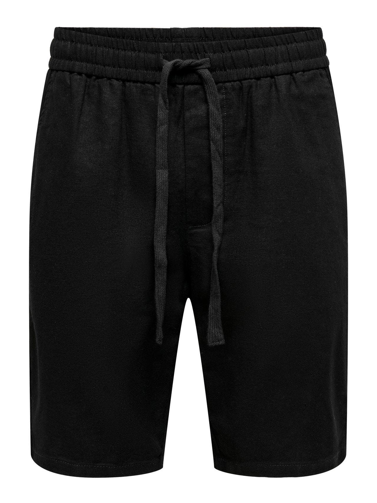 ONLY & SONS Comfort Fit Mid waist Shorts -Black - 22021824