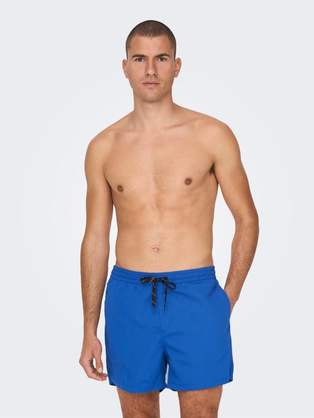 ONLY & SONS Solid color swim trunks - 22021832