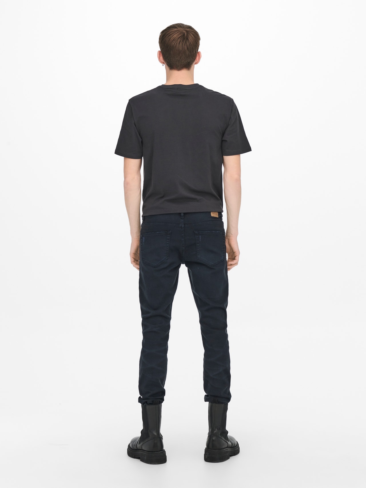ONLY & SONS Pantalons Slim Fit Taille moyenne -Dark Navy - 22021849