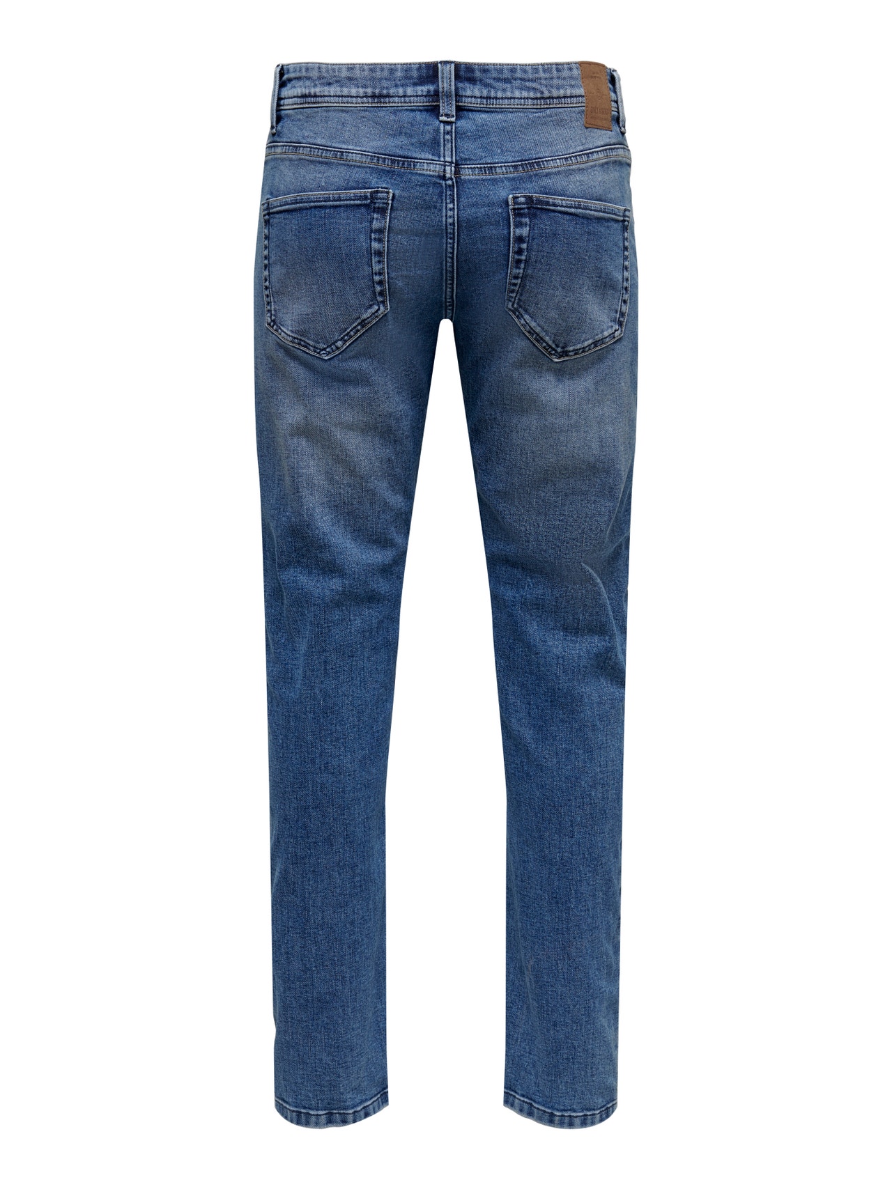 ONLY & SONS Normal geschnitten Mittlere Taille Jeans -Blue Denim - 22021886