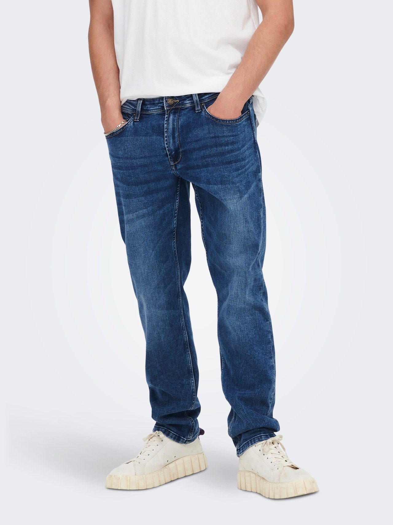 ONLY & SONS Jeans Regular Fit Taille moyenne -Blue Denim - 22021886