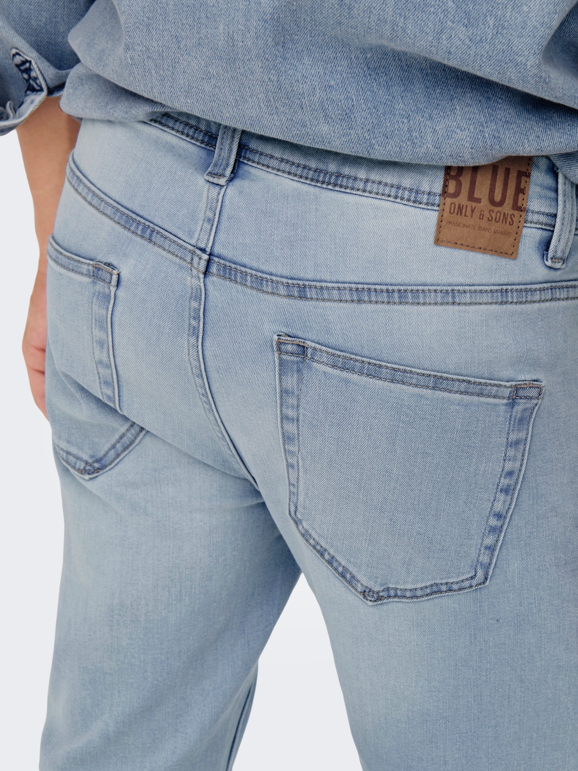 ONLY & SONS Regular Fit Mid waist Jeans -Blue Denim - 22021888