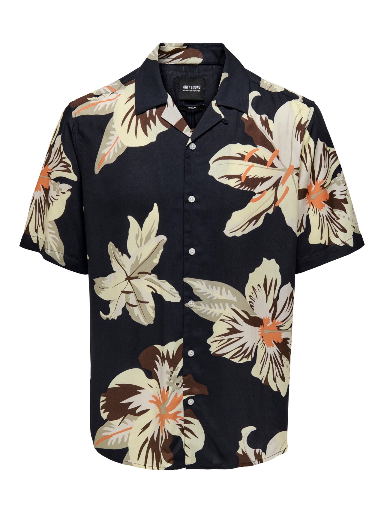 ONLY & SONS Printed Regular Fit shirt -Pear Sorbet - 22021965