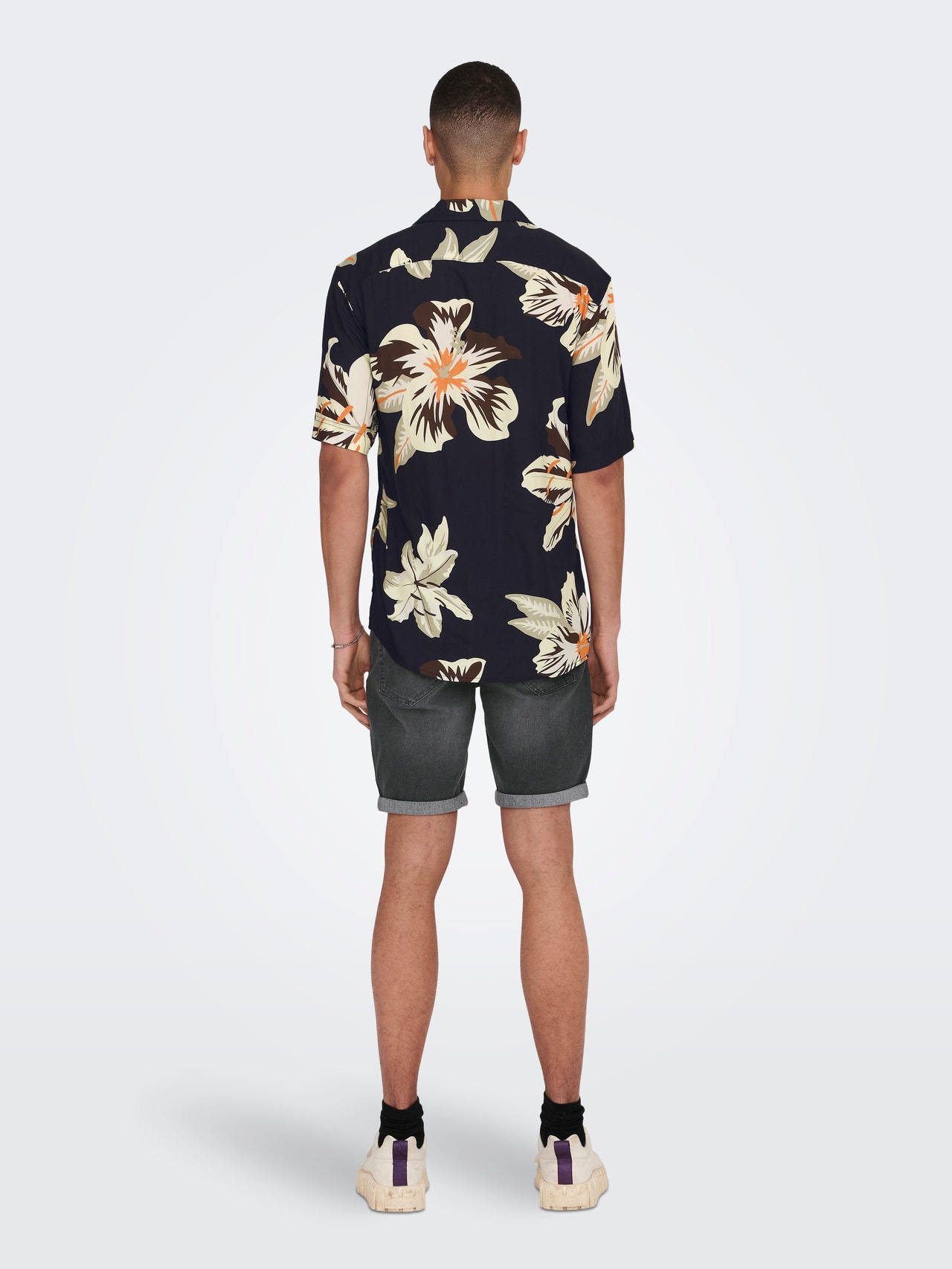 ONLY & SONS Regular fit Resort kraag Overhemd -Pear Sorbet - 22021965