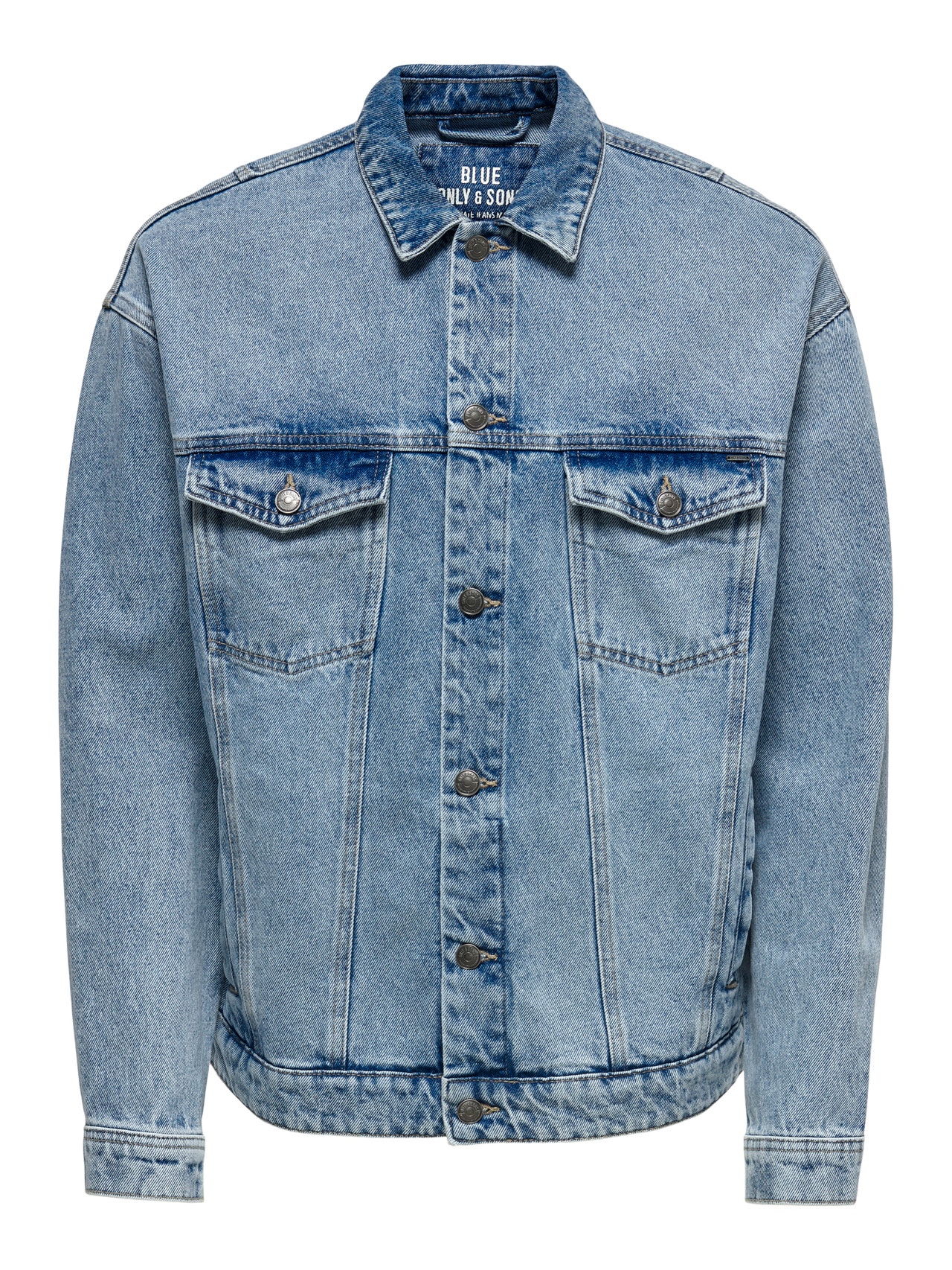 ONLY & SONS Loose fit denim Jacket -Blue Denim - 22021985