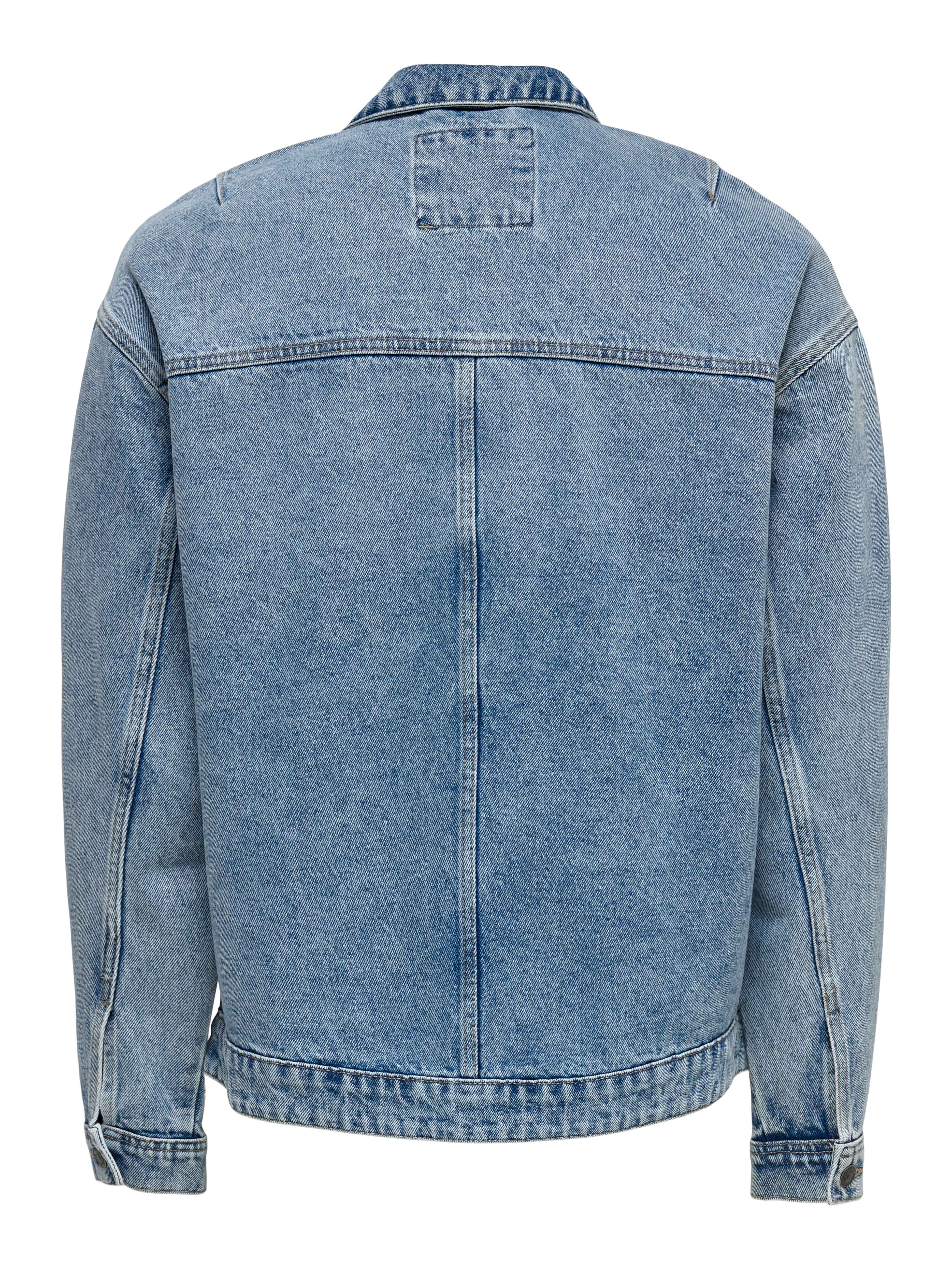 Ärmelbündchen mit Knopf Tief angesetzte Schulter Jacke with 50 