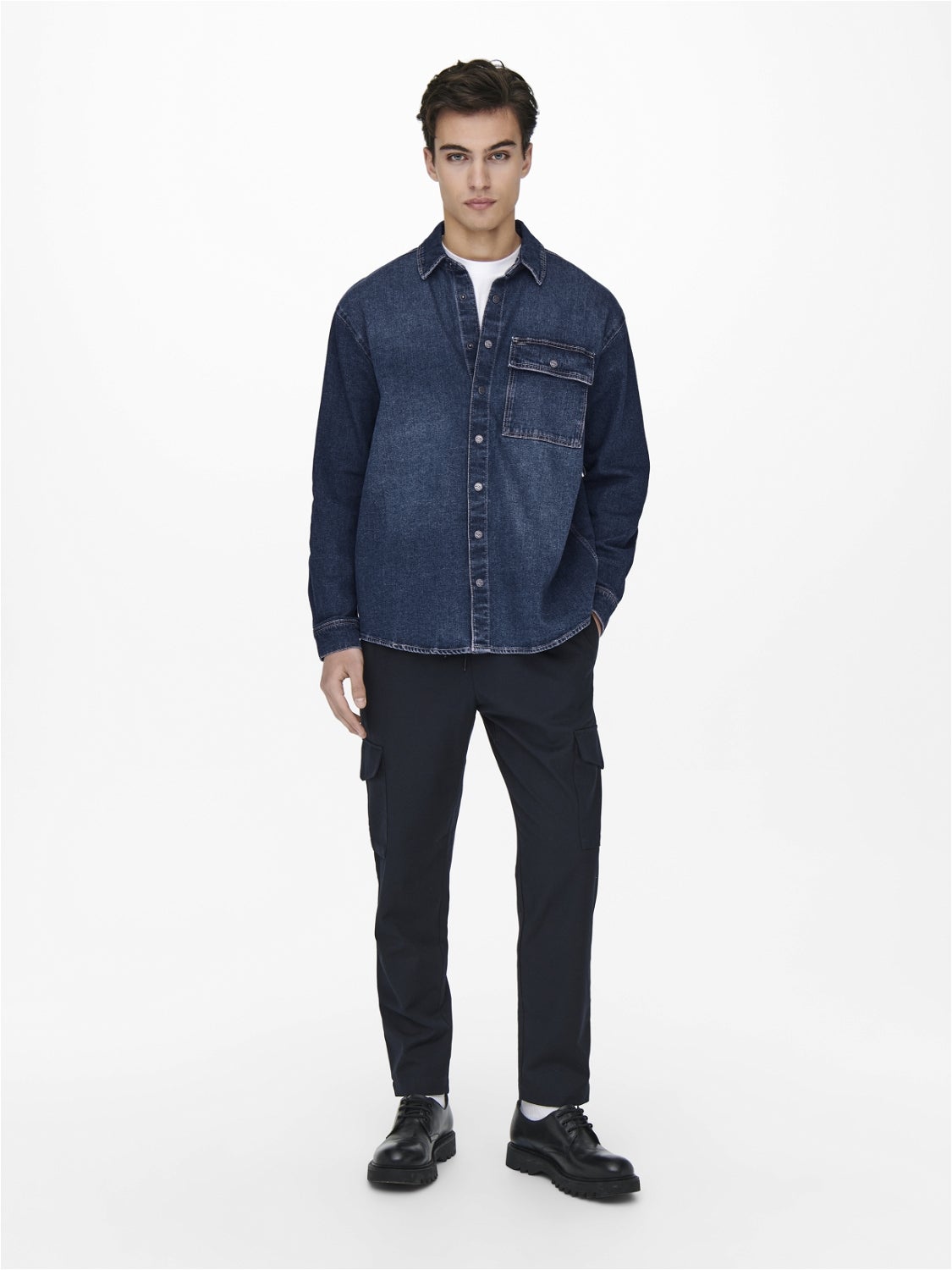 Only and hot sale sons denim shirt