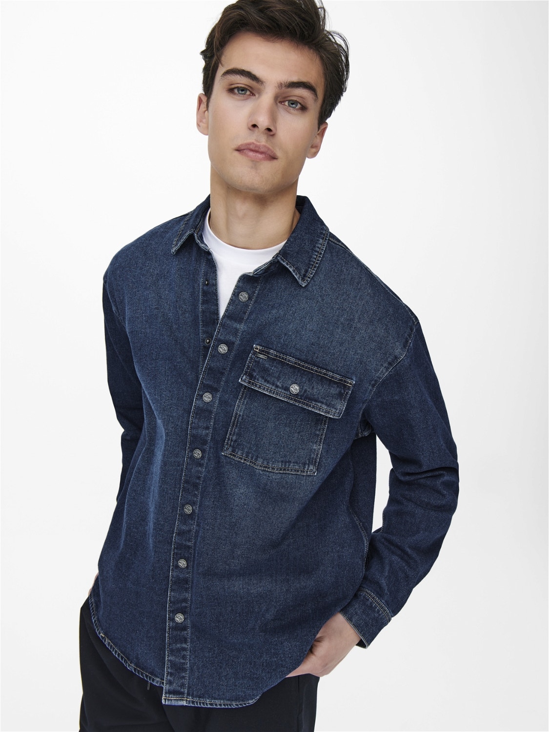 ONLY & SONS Regular Fit Skjorte -Blue Denim - 22022011