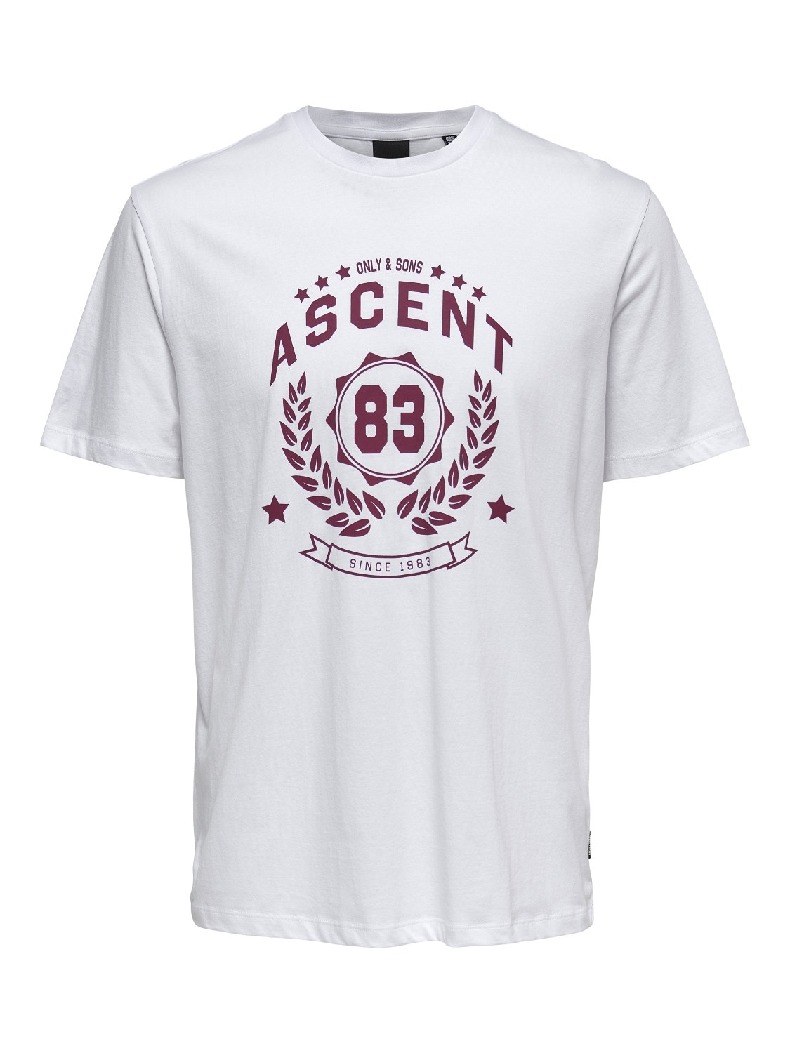 ONLY & SONS Camisetas Corte regular Cuello redondo -Bright White - 22022196