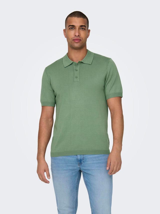 ONLY & SONS Knitted polo - 22022219