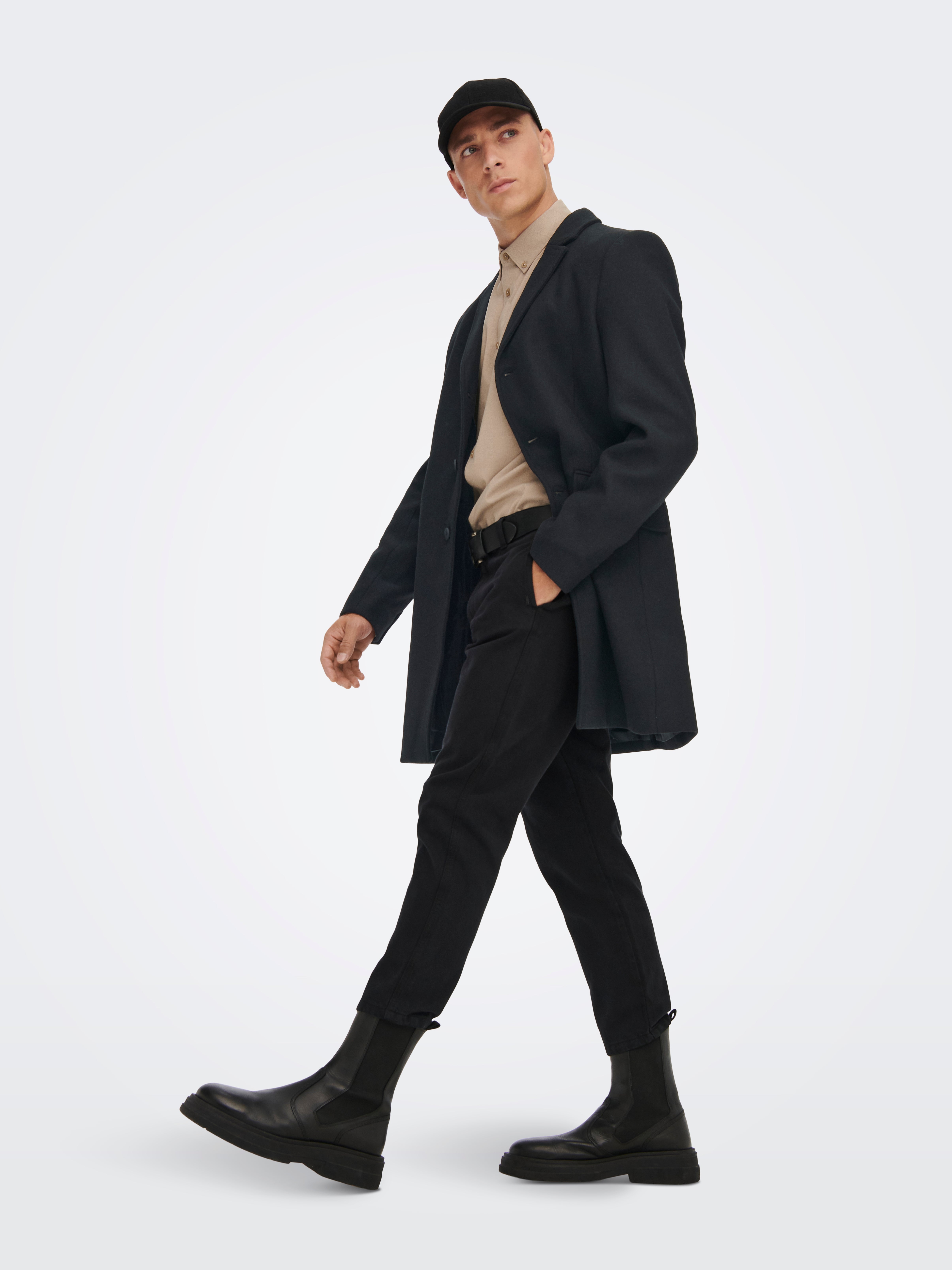 Only and sons 2025 wool coat