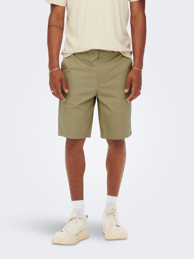 ONLY & SONS Normal geschnitten Mittlere Taille Shorts - 22022326