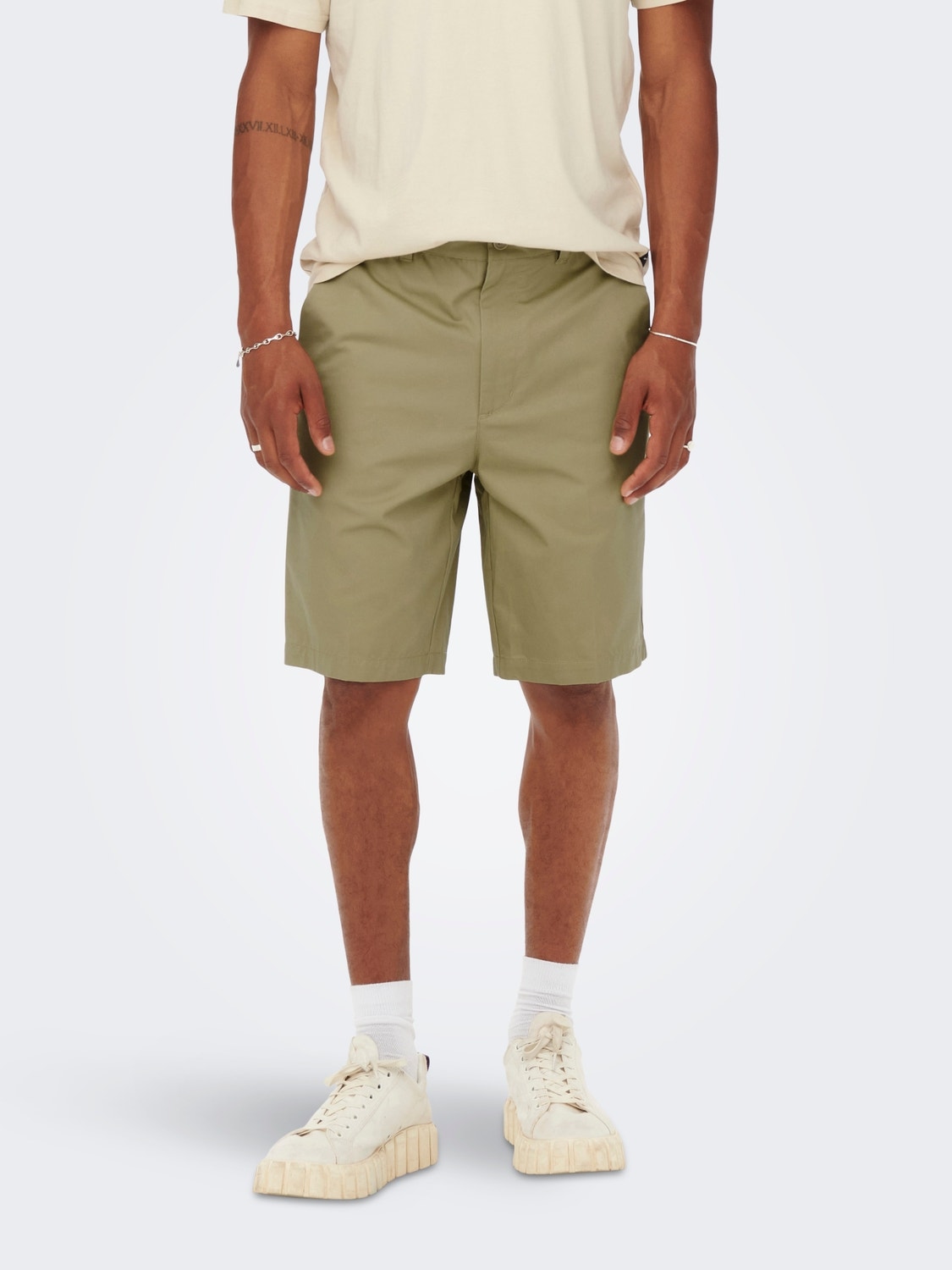 ONLY & SONS Normal geschnitten Mittlere Taille Shorts -Twill - 22022326