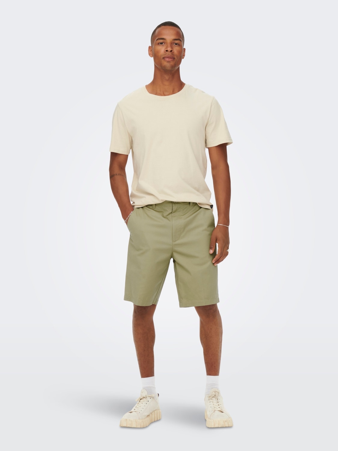 ONLY & SONS Normal geschnitten Mittlere Taille Shorts -Twill - 22022326
