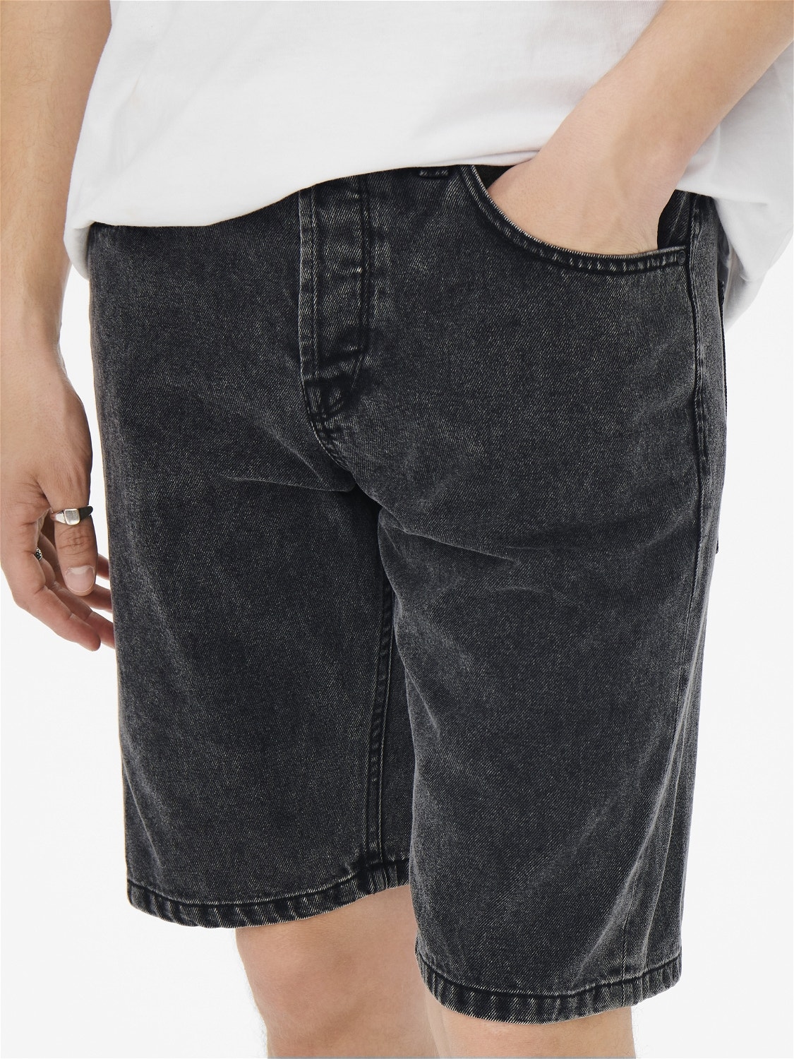 ONLY & SONS Shorts Slim Fit -Black Denim - 22022337