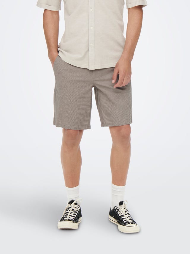 ONLY & SONS Shorts Tapered Fit Vita media - 22022339