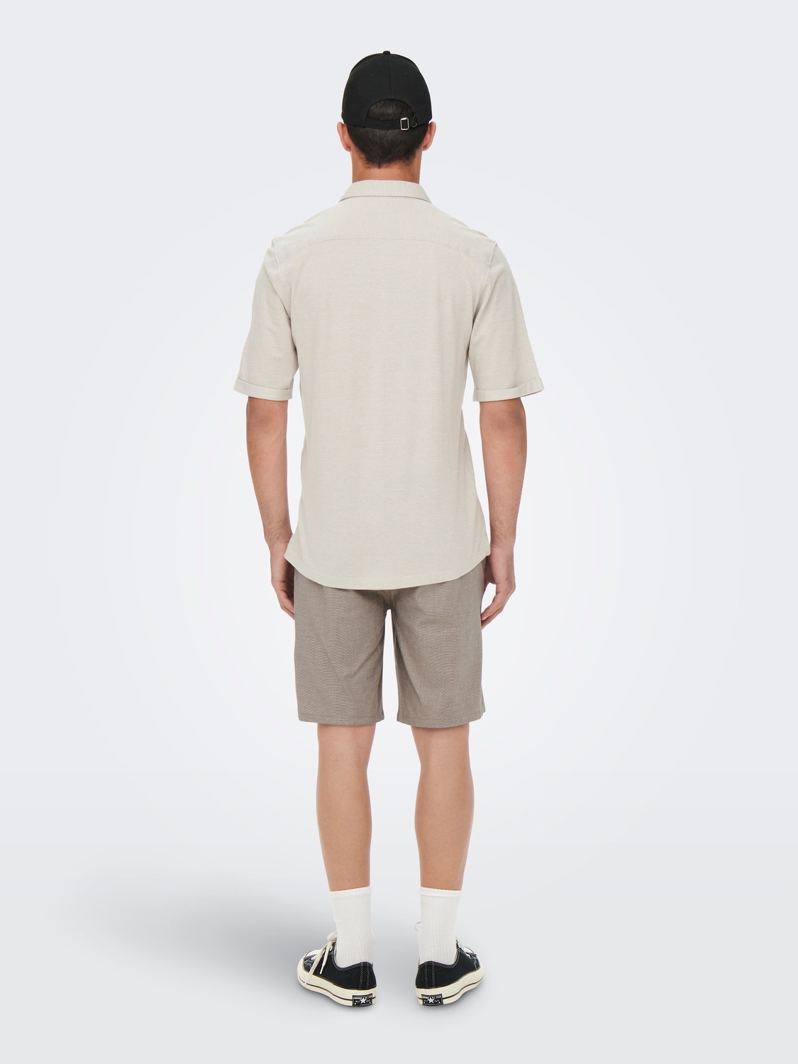 ONLY & SONS Tapered Fit Middels høy midje Shorts -Chinchilla - 22022339