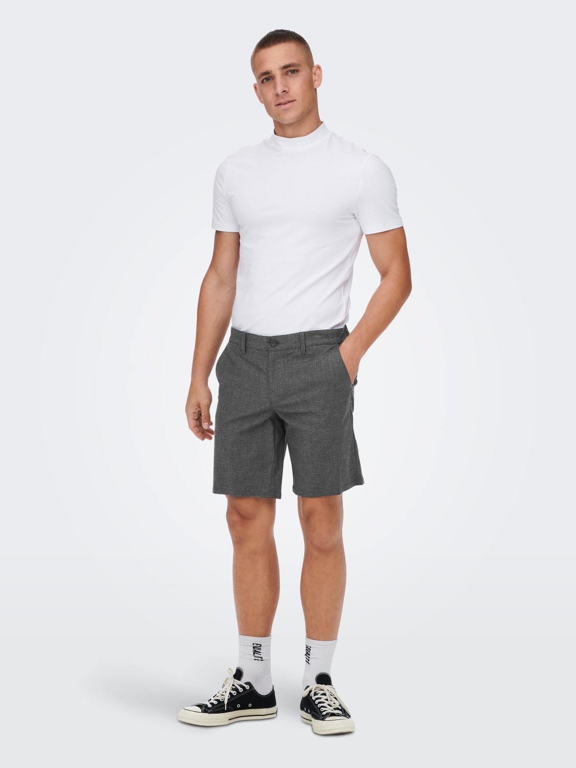 ONLY & SONS Classic chino shorts -Black - 22022339