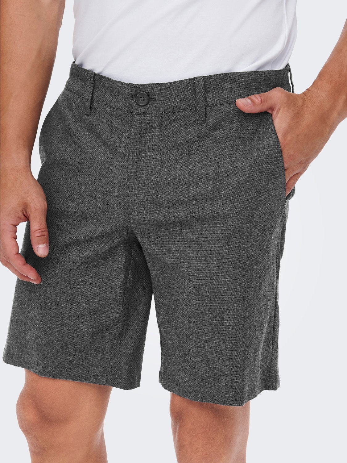 ONLY & SONS Shorts Tapered Fit Vita media -Black - 22022339