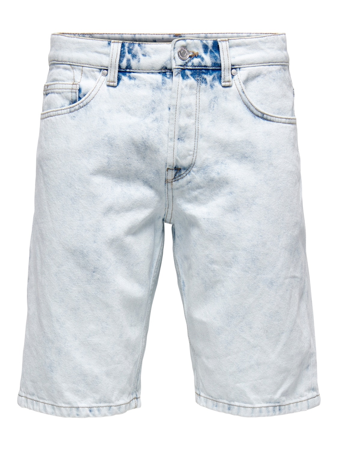 ONLY & SONS Shorts Corte loose Cintura media -Blue Denim - 22022343