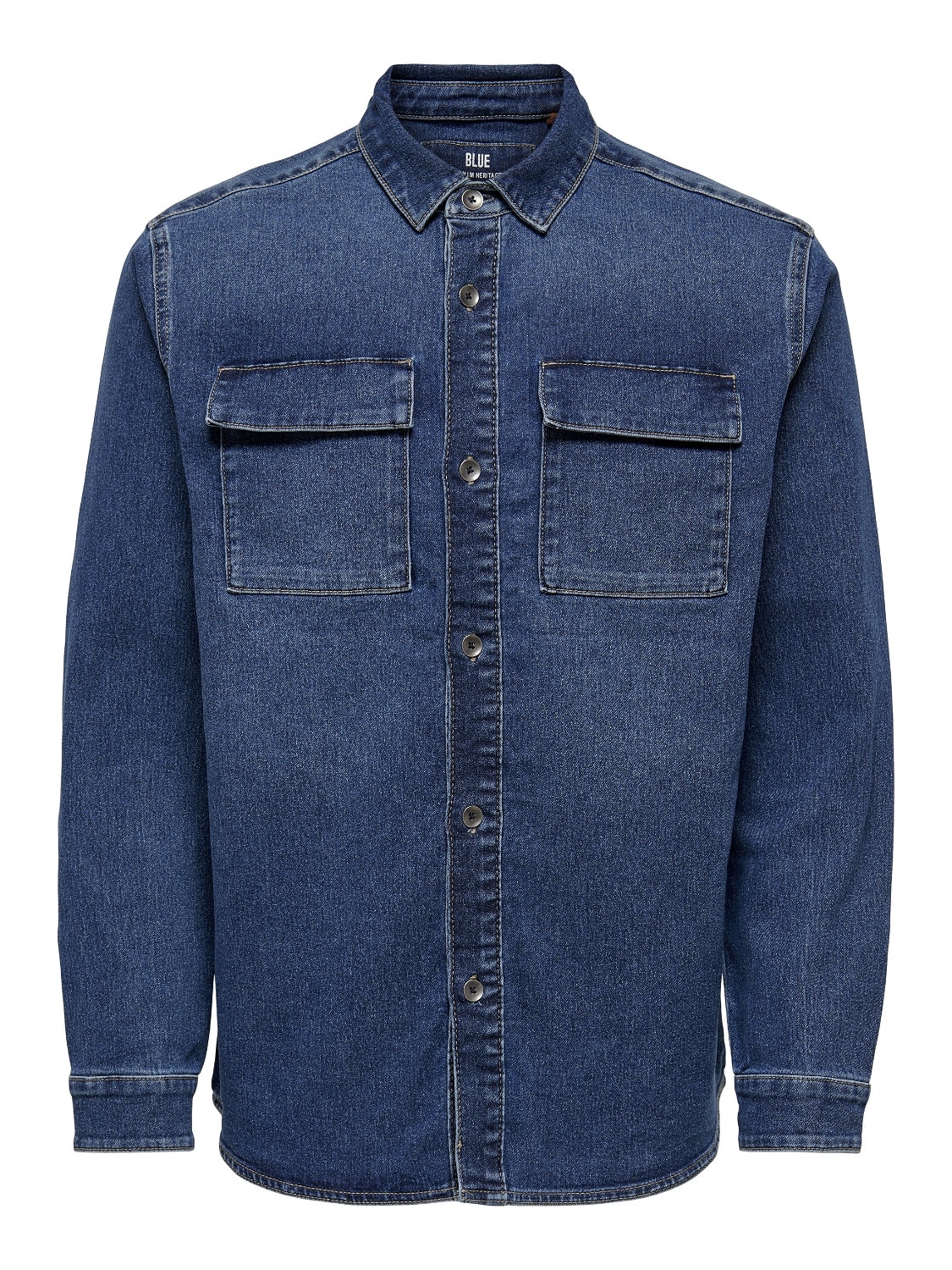 ONLY & SONS Regular Fit Skjorte -Blue Denim - 22022348