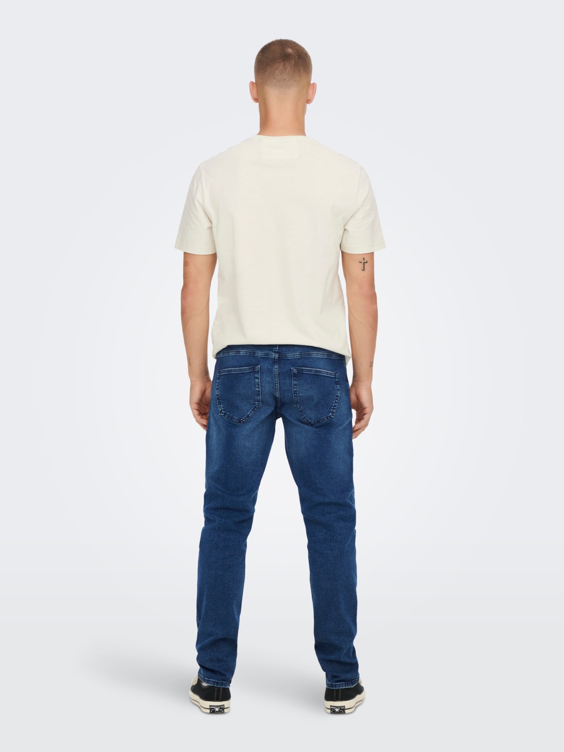 ONLY & SONS Normal geschnitten Mittlere Taille Jeans -Blue Denim - 22022375