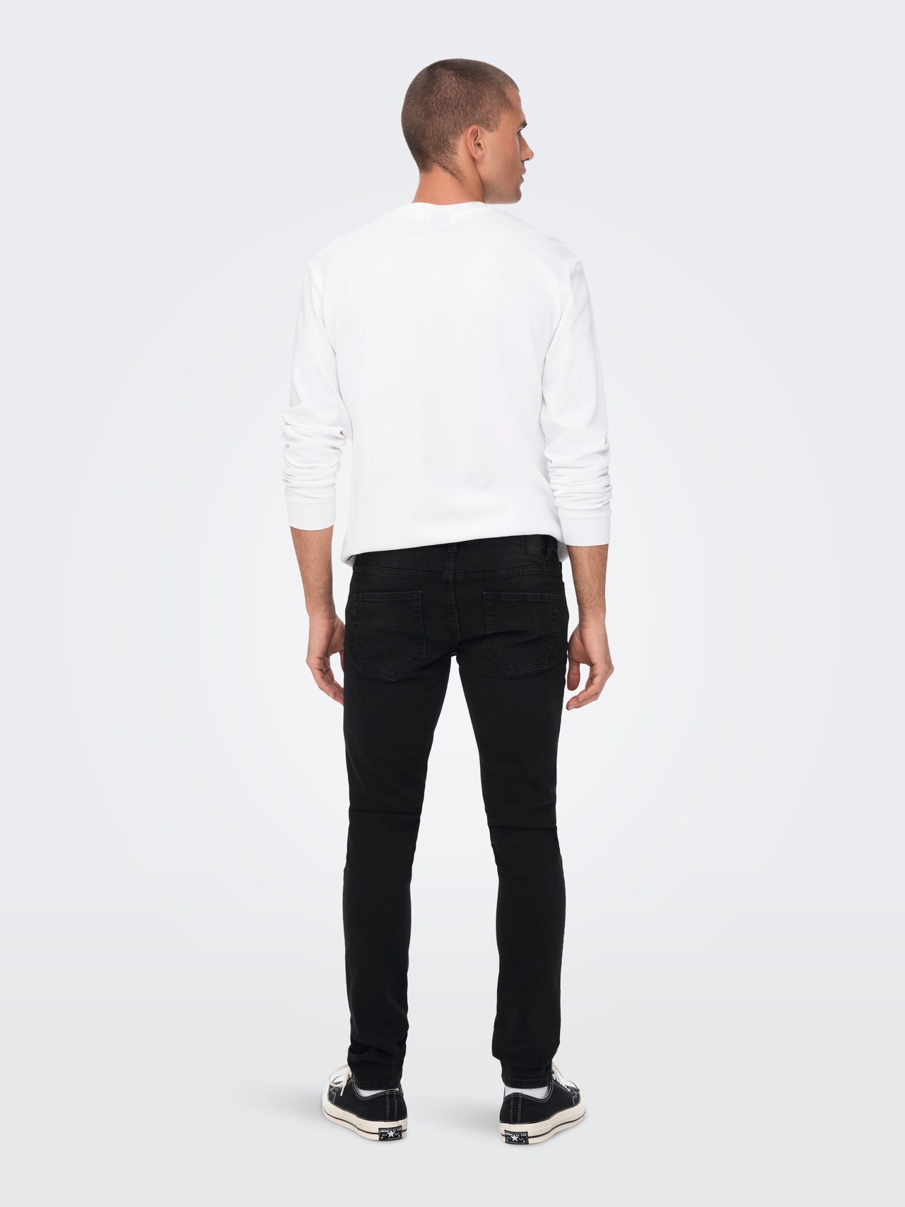 Express Men's Slim Fit Black Workwear Pants 33x30 Straight Leg Cotton 