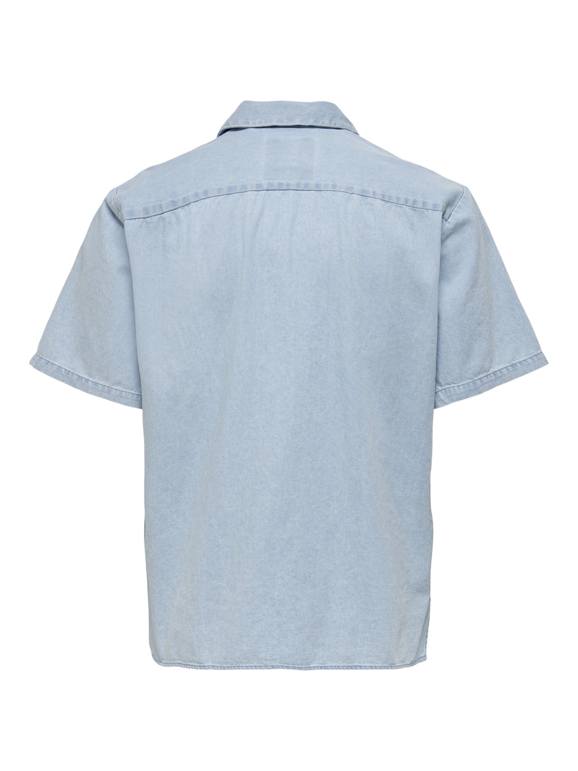 ONLY & SONS Normal geschnitten Hemdkragen Hemd -Blue Denim - 22022388
