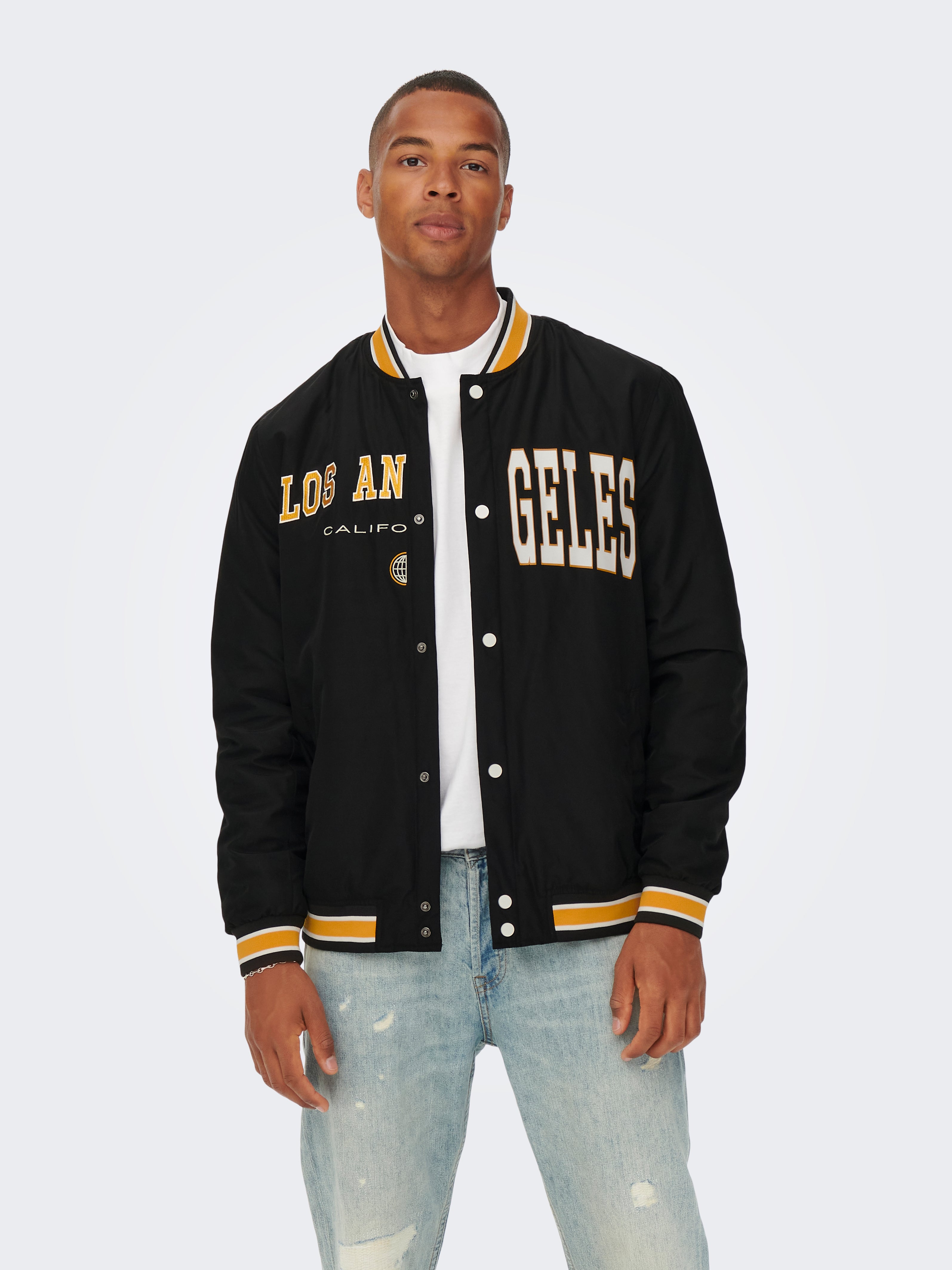 Rib knit cuffs Jacket with 20% discount 