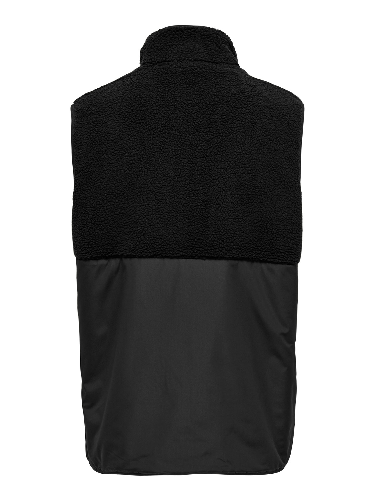 ONLY & SONS Sherpa mix vest -Black - 22022513