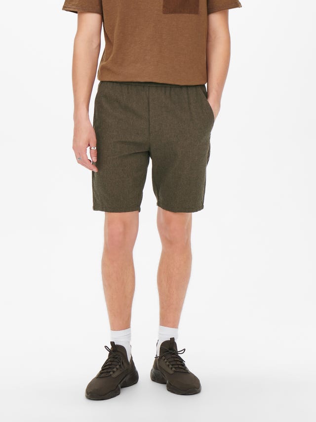 ONLY & SONS Tapered Fit Mid waist Shorts - 22022524