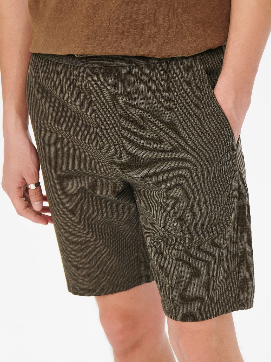 ONLY & SONS Shorts with mid waist -Black - 22022524