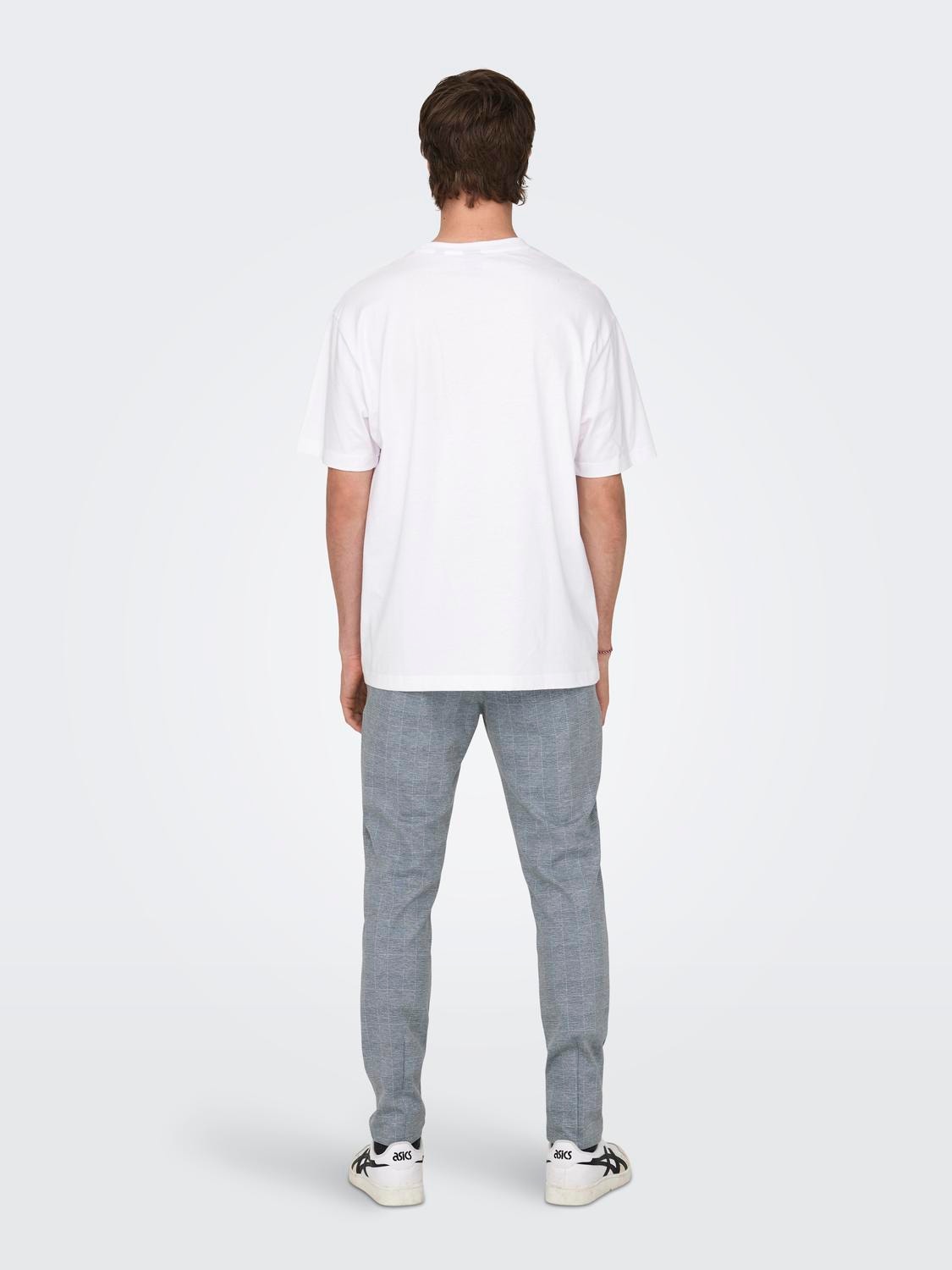 ONLY & SONS T-shirts Relaxed Fit Col rond -Bright White - 22022532
