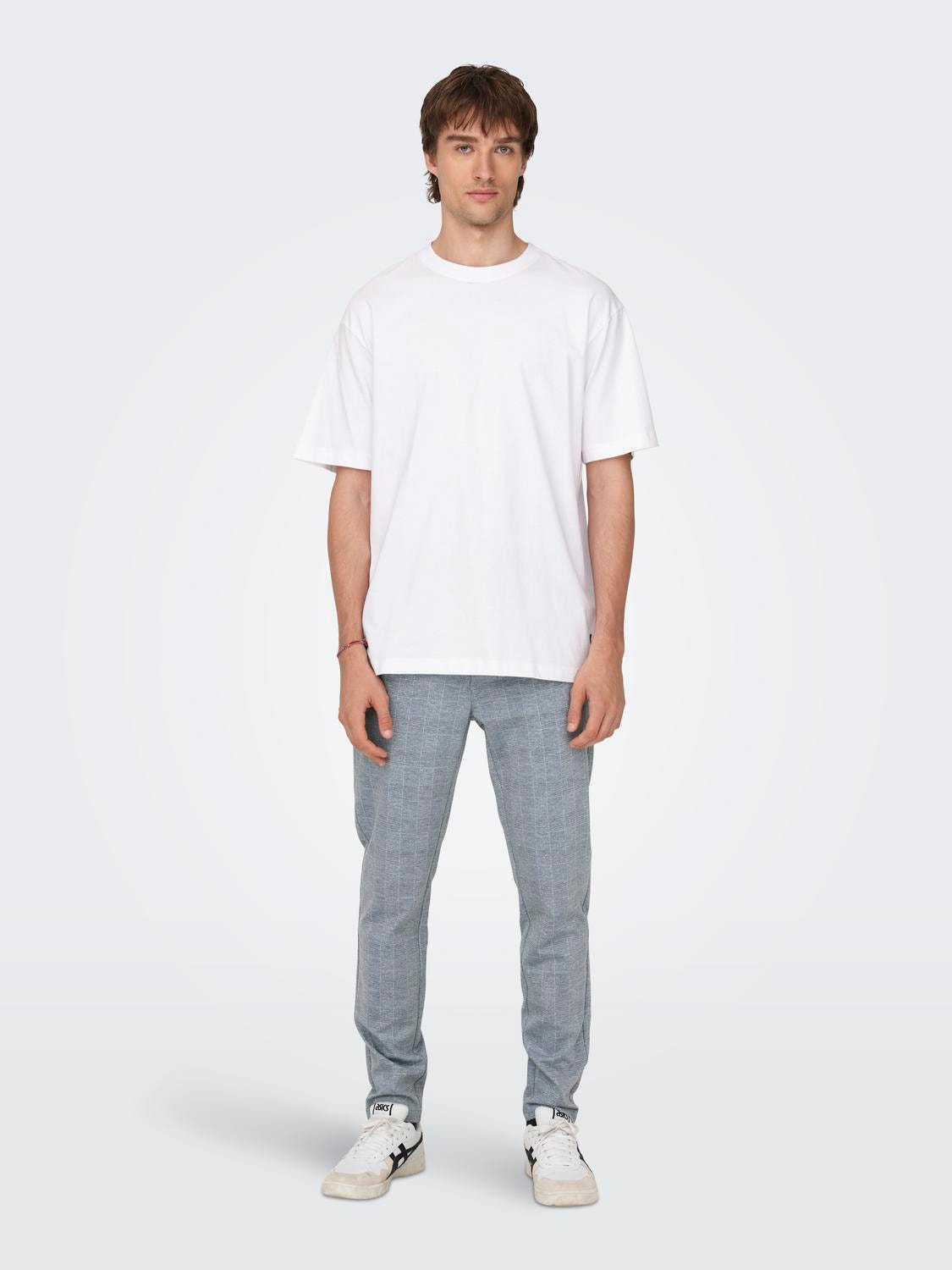 ONLY & SONS Locker geschnitten Rundhals T-Shirt -Bright White - 22022532