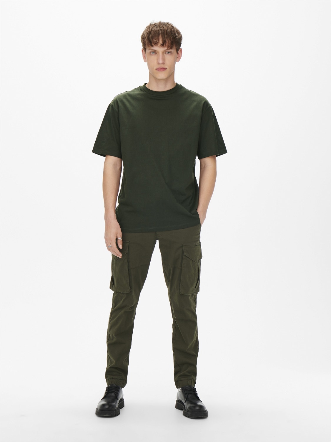 ONLY & SONS T-shirts Relaxed Fit Col rond -Rosin - 22022532