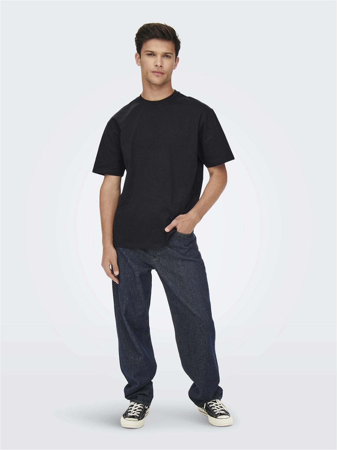 ONLY & SONS Relaxed fit O-hals T-shirts -Dark Navy - 22022532
