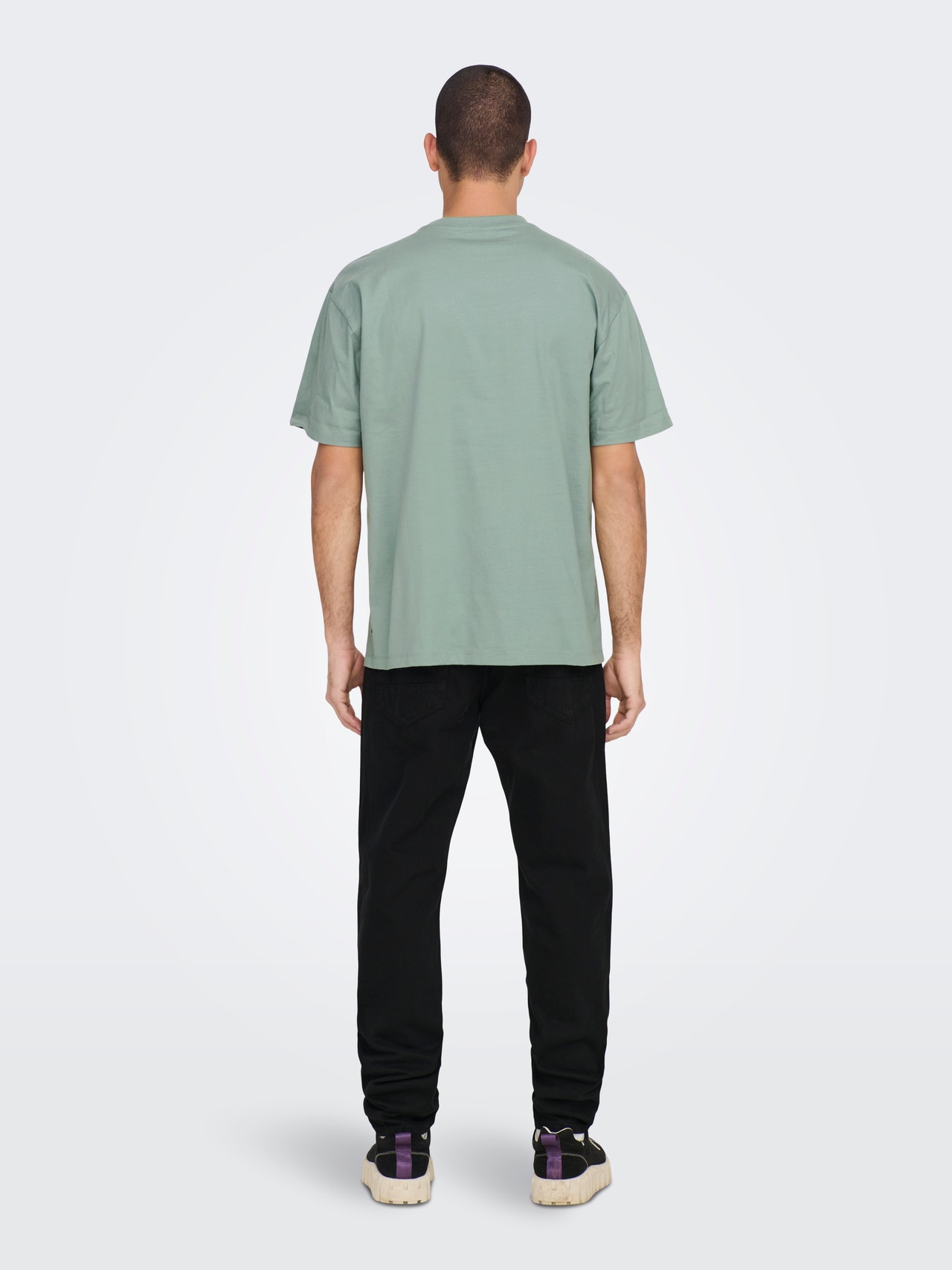 ONLY & SONS Oversized o-hals t-shirt -Chinois Green - 22022532