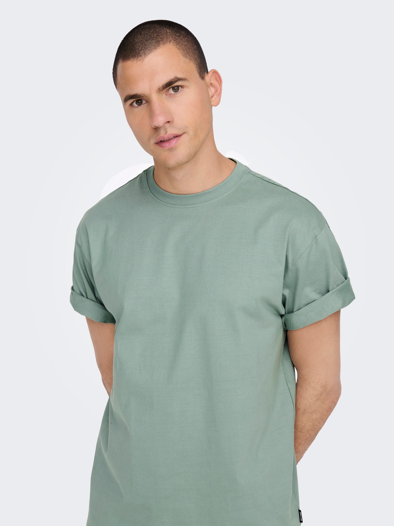 ONLY & SONS Locker geschnitten Rundhals T-Shirt -Chinois Green - 22022532