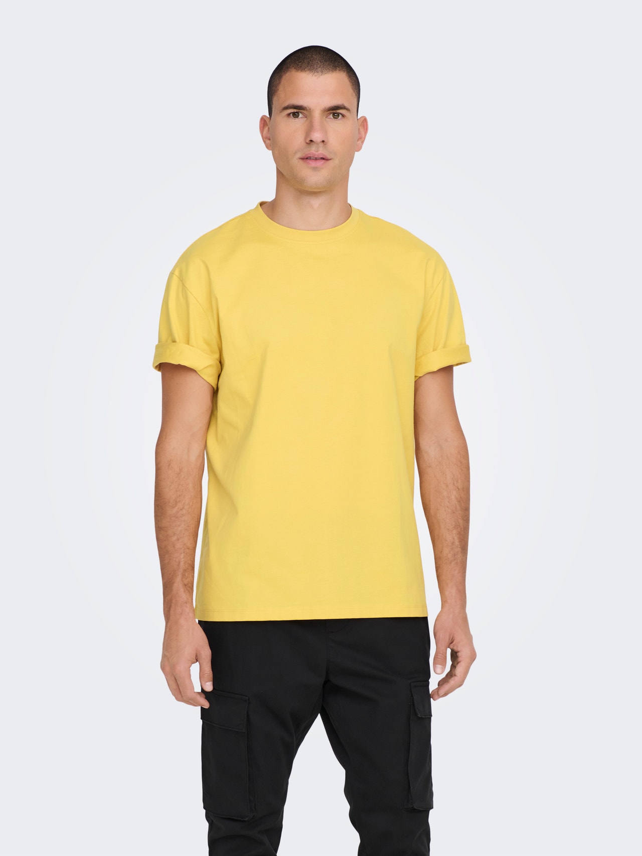 ONLY & SONS Relaxed fit O-hals T-shirts -Ochre - 22022532