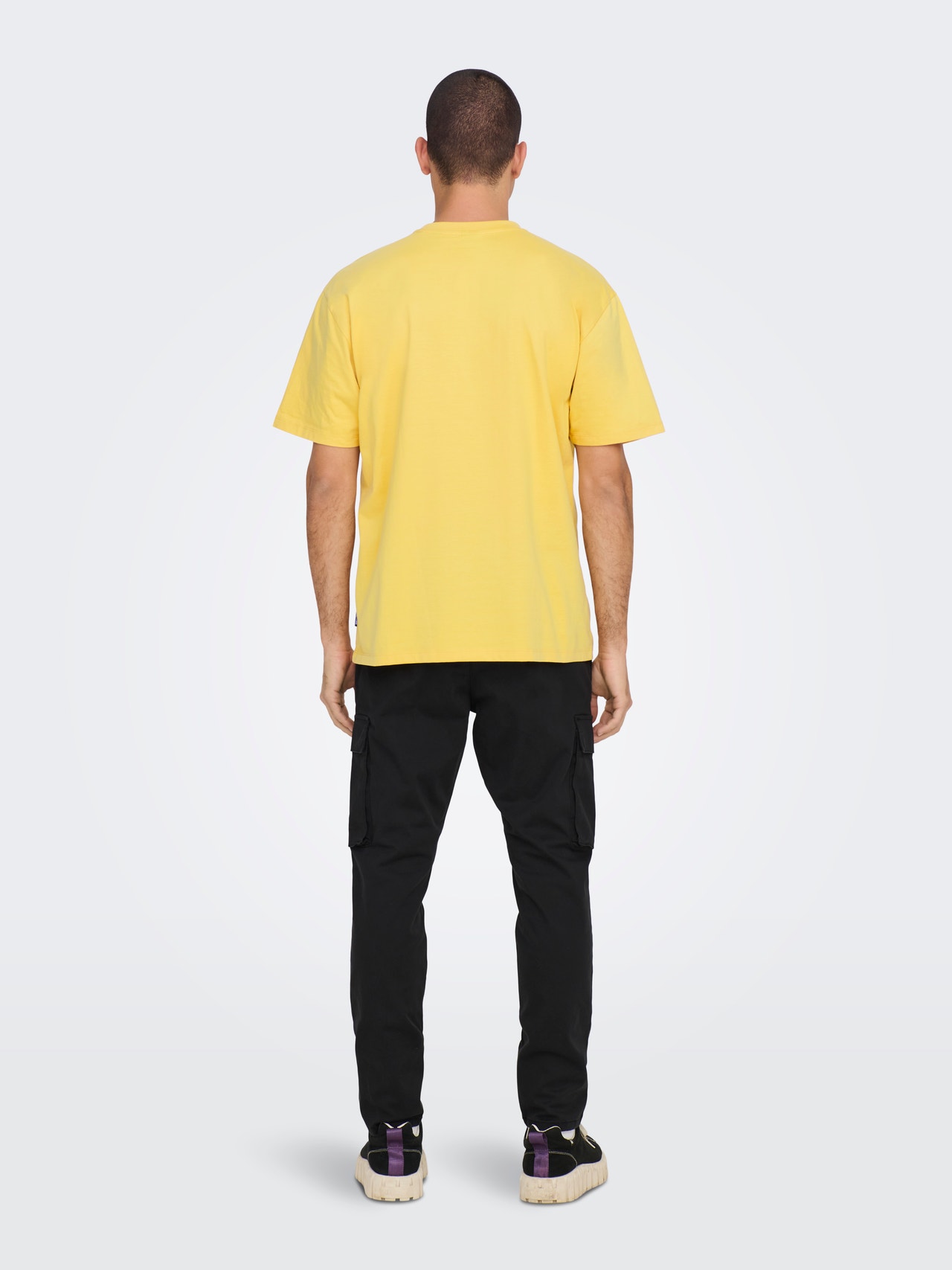 ONLY & SONS Relaxed Fit Round Neck T-Shirt -Ochre - 22022532