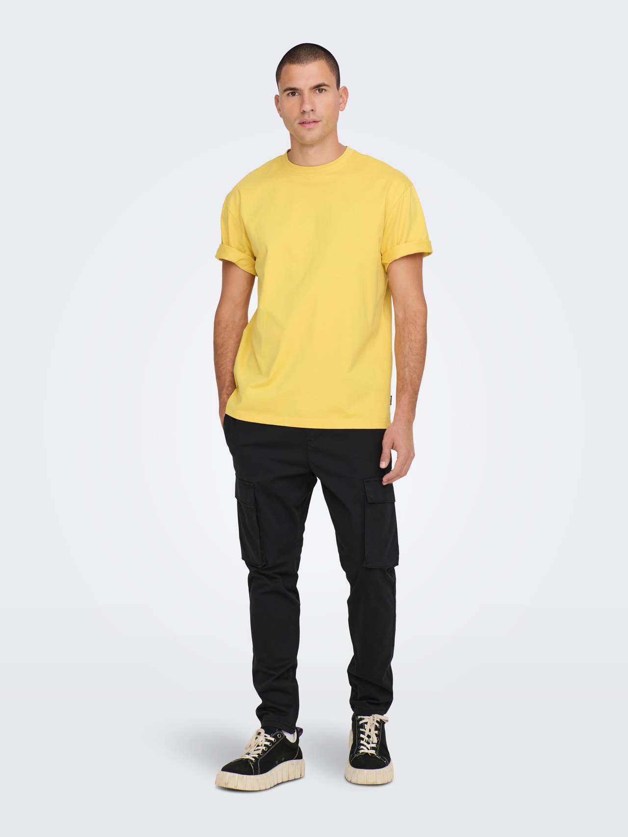 ONLY & SONS Relaxed fit O-hals T-shirts -Ochre - 22022532