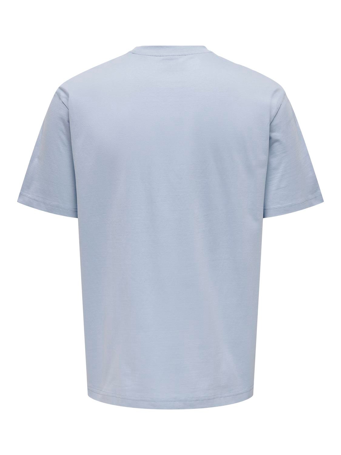 ONLY & SONS Relaxed Fit Round Neck T-Shirt -Eventide - 22022532