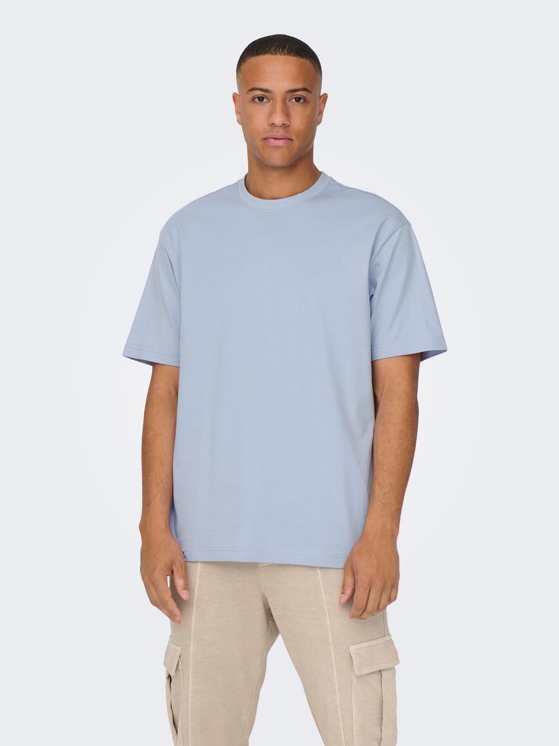ONLY & SONS Oversized o-hals t-shirt -Eventide - 22022532