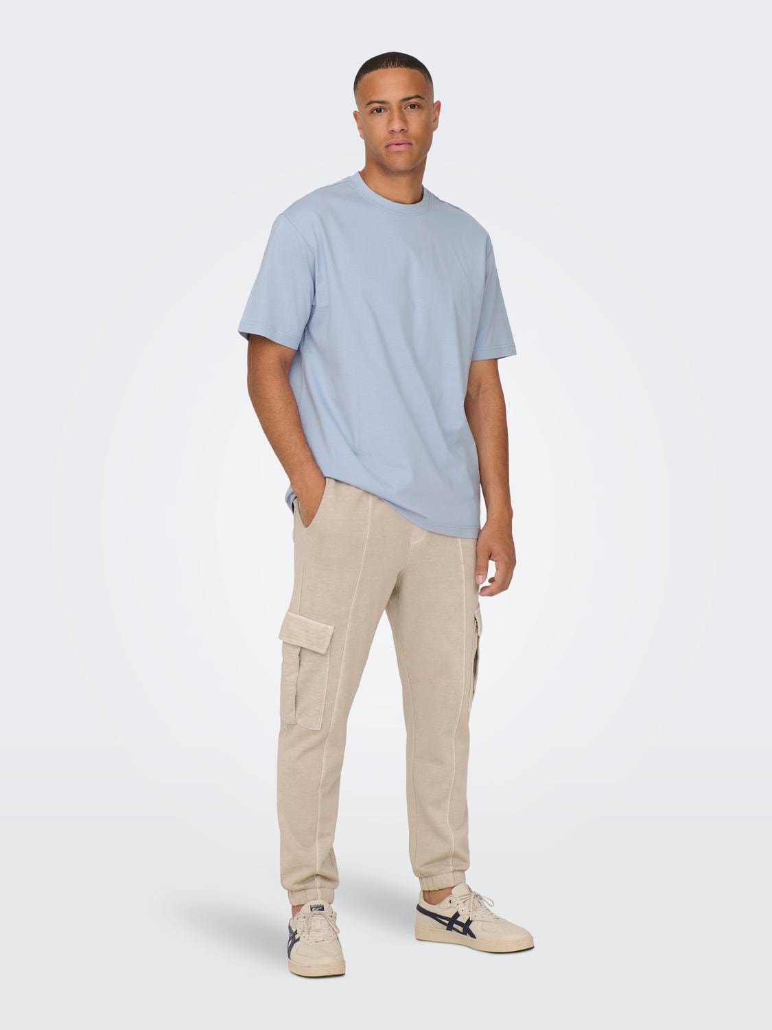 ONLY & SONS Relaxed fit O-hals T-shirts -Eventide - 22022532