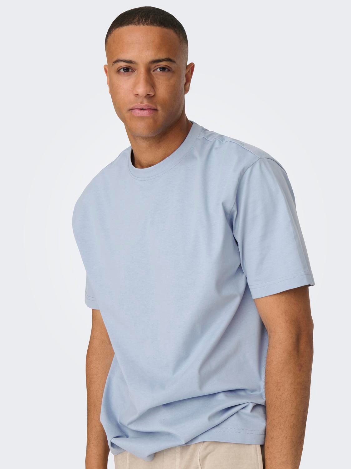 ONLY & SONS Camisetas Corte relaxed Cuello redondo -Eventide - 22022532