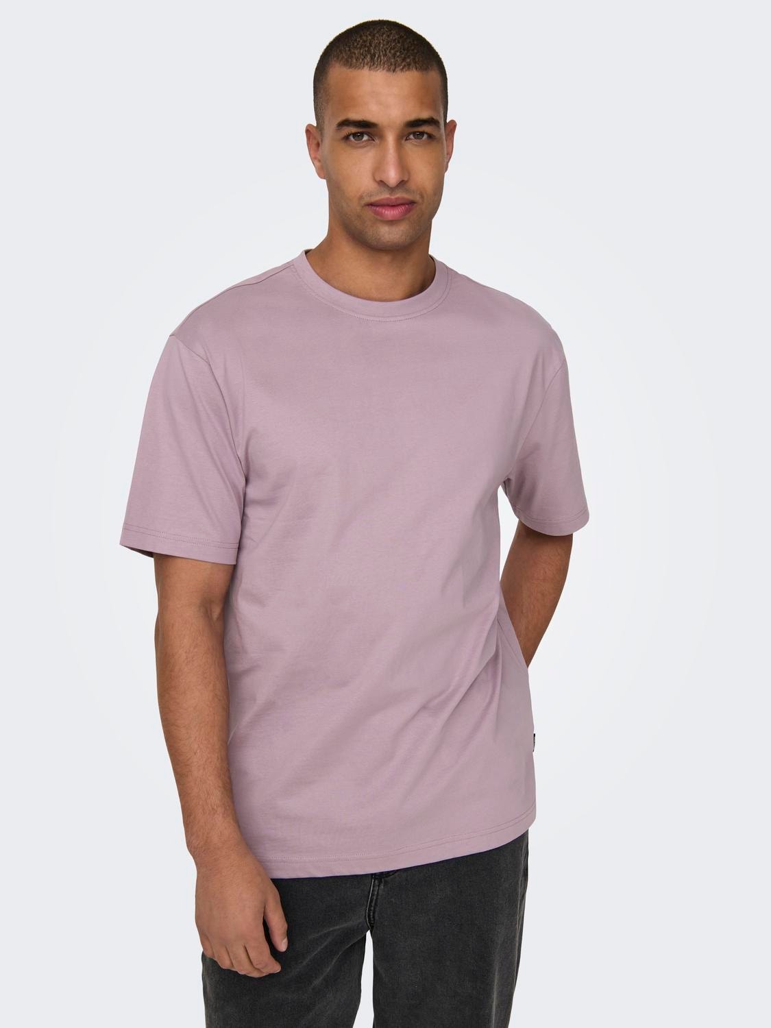 ONLY & SONS Relaxed Fit Round Neck T-Shirt -Nirvana - 22022532