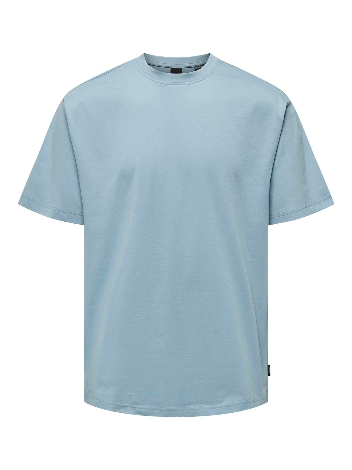 ONLY & SONS Camisetas Corte relaxed Cuello redondo -Glacier Lake - 22022532