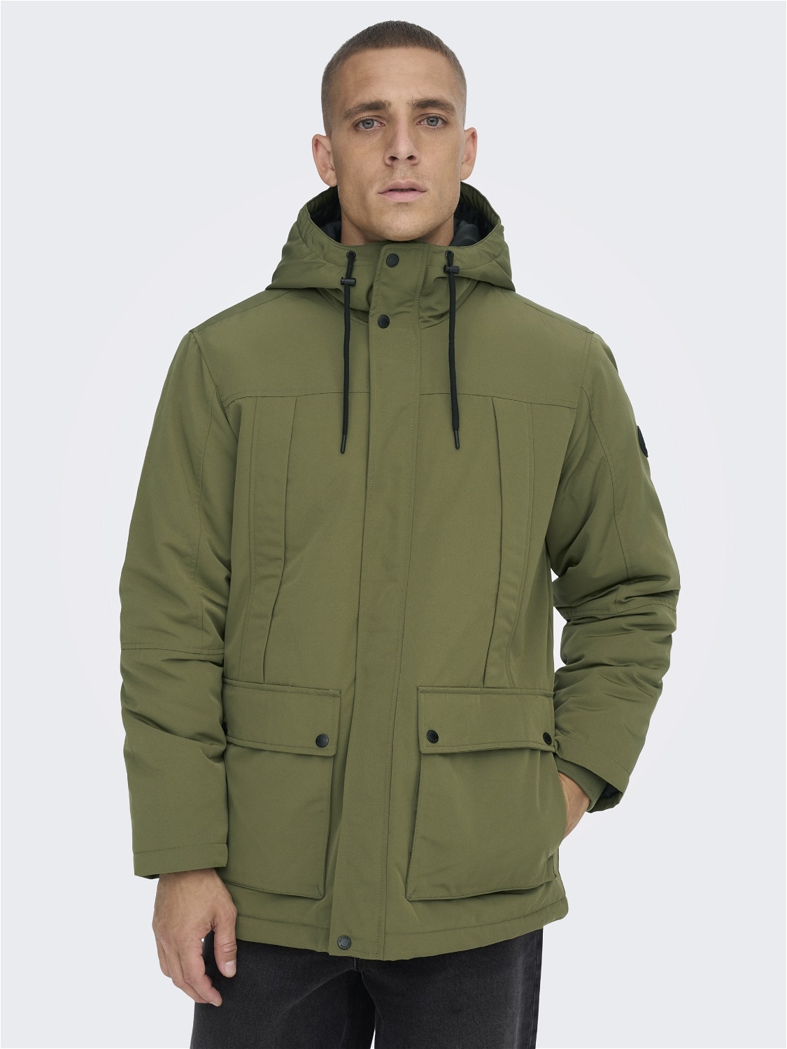 ONLY & SONS Parka jakke med hætte -Winter Moss - 22022654