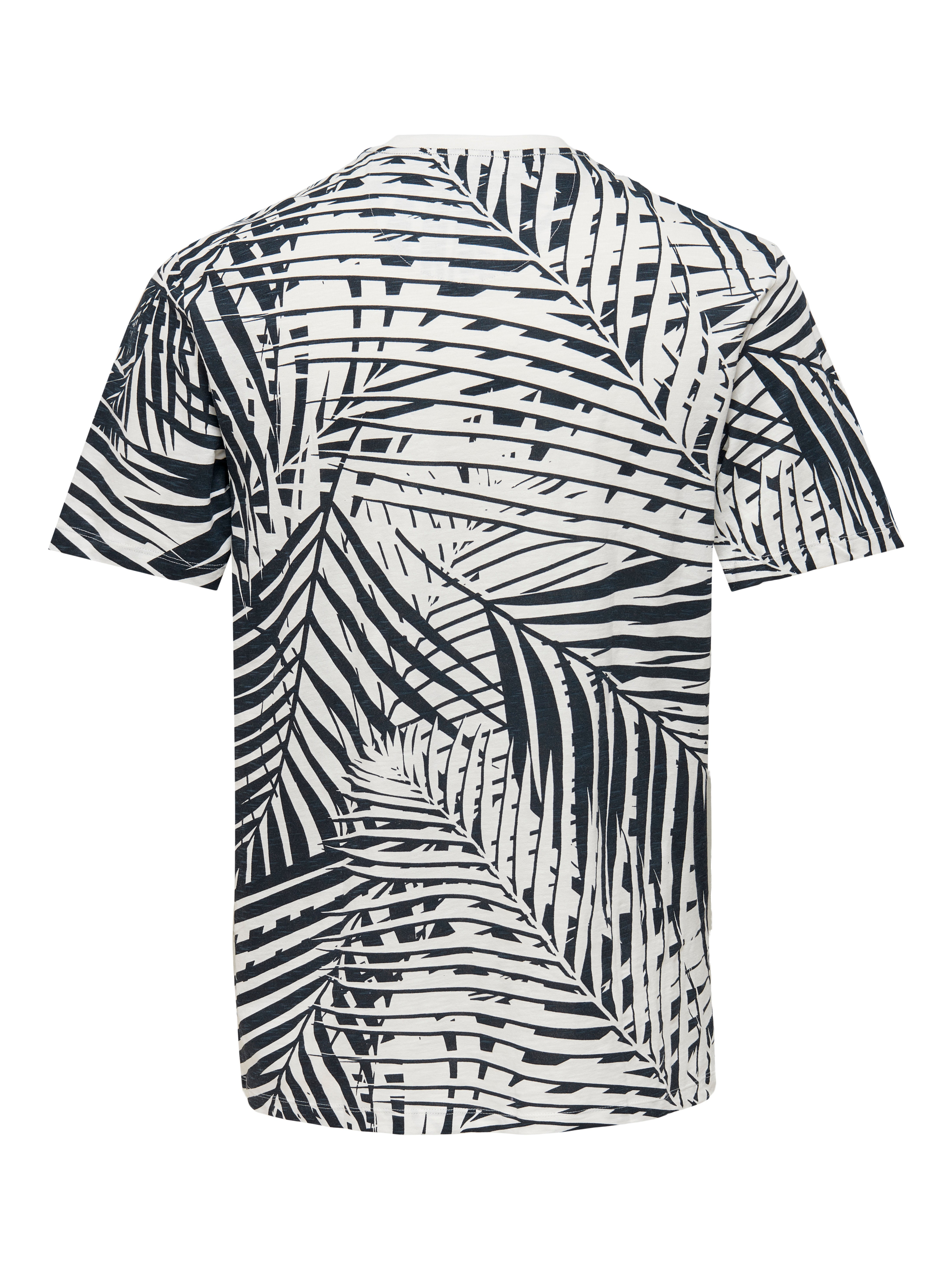 Printed T-shirt | Medium Blue | ONLY 