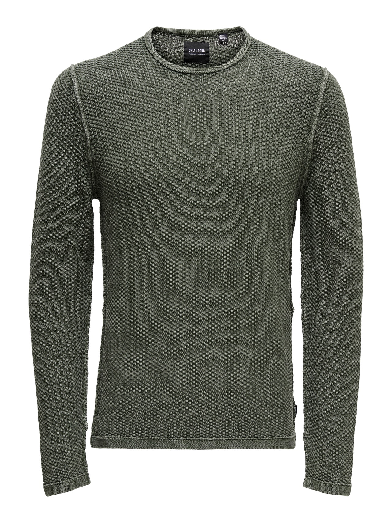ONLY & SONS O-hals Pullover -Castor Gray - 22022799